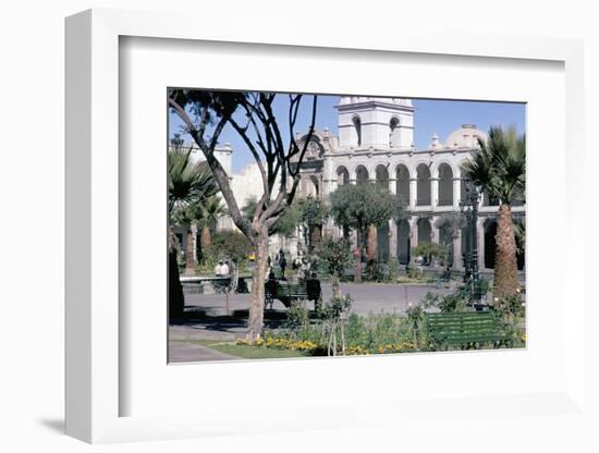 Plaza De Armas, Main Square, Arequipa, Unesco World Heritage Site, Peru, South America-Walter Rawlings-Framed Photographic Print