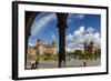 Plaza De Armas with the Cathedral and Iglesia De La Compania De Jesus Church, Cuzco, Peru-Yadid Levy-Framed Photographic Print