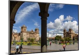 Plaza De Armas with the Cathedral and Iglesia De La Compania De Jesus Church, Cuzco, Peru-Yadid Levy-Mounted Photographic Print