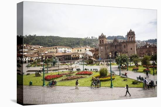 Plaza De Armas with the Cathedral, Cuzco, UNESCO World Heritage Site, Peru, South America-Yadid Levy-Stretched Canvas
