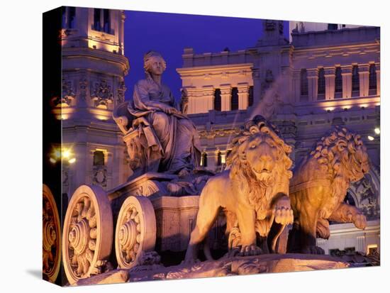 Plaza de Cibeles, Cibeles Fountain, Madrid, Madrid, Spain-Steve Vidler-Stretched Canvas