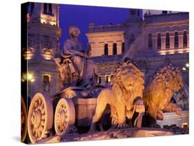 Plaza de Cibeles, Cibeles Fountain, Madrid, Madrid, Spain-Steve Vidler-Stretched Canvas