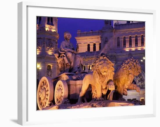 Plaza de Cibeles, Cibeles Fountain, Madrid, Madrid, Spain-Steve Vidler-Framed Photographic Print