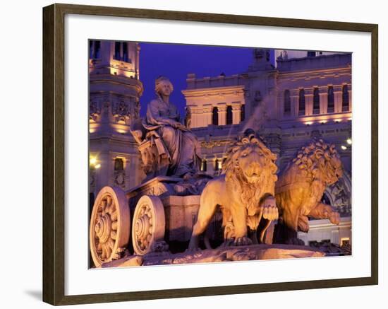 Plaza de Cibeles, Cibeles Fountain, Madrid, Madrid, Spain-Steve Vidler-Framed Photographic Print