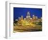 Plaza De Cibeles Illuminated at Night, Madrid, Spain, Europe-Marco Simoni-Framed Photographic Print