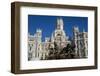 Plaza De Cibeles Palace (Palacio De Comunicaciones) and Fountain, Plaza De Cibeles, Madrid-Charles Bowman-Framed Photographic Print