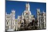 Plaza De Cibeles Palace (Palacio De Comunicaciones) and Fountain, Plaza De Cibeles, Madrid-Charles Bowman-Mounted Photographic Print