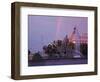 Plaza De Cibeles with Fuente De Cibele at Dusk, Madrid, Spain, Europe-Angelo Cavalli-Framed Photographic Print