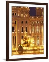Plaza De Cibeles with Fuente De Cibele, Madrid, Spain, Europe-Angelo Cavalli-Framed Photographic Print