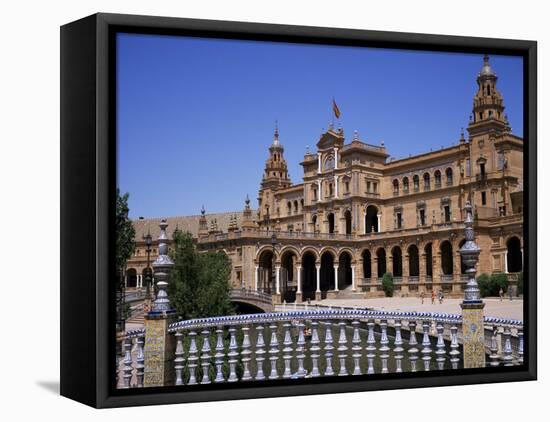 Plaza De Espana, Built for the 1929 World Fair, Maria Luisa Park, Seville, Andalucia, Spain-Christopher Rennie-Framed Stretched Canvas