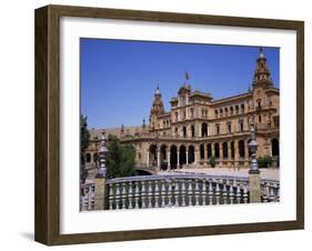 Plaza De Espana, Built for the 1929 World Fair, Maria Luisa Park, Seville, Andalucia, Spain-Christopher Rennie-Framed Photographic Print