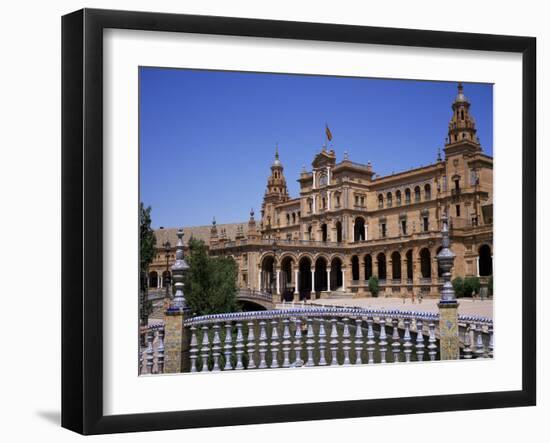 Plaza De Espana, Built for the 1929 World Fair, Maria Luisa Park, Seville, Andalucia, Spain-Christopher Rennie-Framed Photographic Print