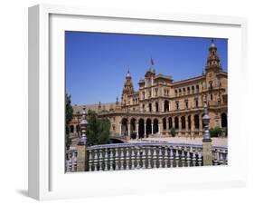 Plaza De Espana, Built for the 1929 World Fair, Maria Luisa Park, Seville, Andalucia, Spain-Christopher Rennie-Framed Photographic Print