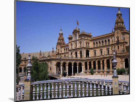 Plaza De Espana, Built for the 1929 World Fair, Maria Luisa Park, Seville, Andalucia, Spain-Christopher Rennie-Mounted Photographic Print