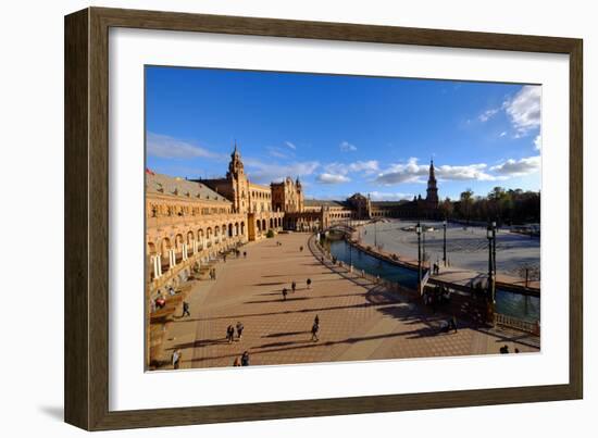 Plaza De Espana, Built for the Ibero-American Exposition of 1929, Seville, Andalucia, Spain-Carlo Morucchio-Framed Photographic Print