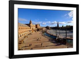 Plaza De Espana, Built for the Ibero-American Exposition of 1929, Seville, Andalucia, Spain-Carlo Morucchio-Framed Photographic Print