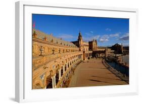 Plaza De Espana, Built for the Ibero-American Exposition of 1929, Seville, Andalucia, Spain-Carlo Morucchio-Framed Photographic Print