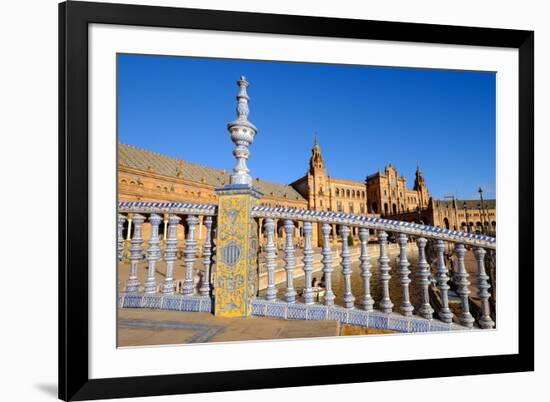 Plaza De Espana, Built for the Ibero-American Exposition of 1929, Seville, Andalucia, Spain-Carlo Morucchio-Framed Photographic Print