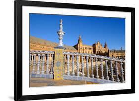 Plaza De Espana, Built for the Ibero-American Exposition of 1929, Seville, Andalucia, Spain-Carlo Morucchio-Framed Photographic Print