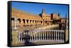 Plaza De Espana, Built for the Ibero-American Exposition of 1929, Seville, Andalucia, Spain-Carlo Morucchio-Framed Stretched Canvas