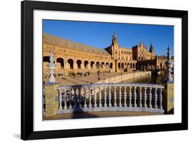 Plaza De Espana, Built for the Ibero-American Exposition of 1929, Seville, Andalucia, Spain-Carlo Morucchio-Framed Photographic Print