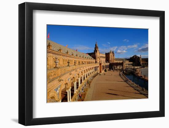 Plaza De Espana, Built for the Ibero-American Exposition of 1929, Seville, Andalucia, Spain-Carlo Morucchio-Framed Photographic Print