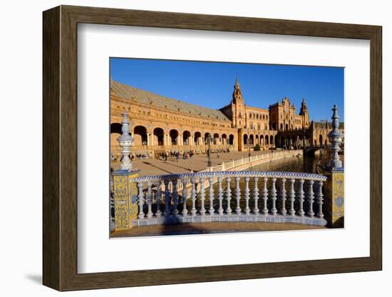 Plaza De Espana, Built for the Ibero-American Exposition of 1929, Seville, Andalucia, Spain-Carlo Morucchio-Framed Photographic Print