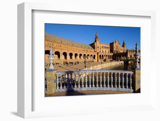 Plaza De Espana, Built for the Ibero-American Exposition of 1929, Seville, Andalucia, Spain-Carlo Morucchio-Framed Photographic Print