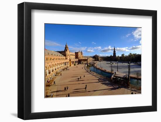 Plaza De Espana, Built for the Ibero-American Exposition of 1929, Seville, Andalucia, Spain-Carlo Morucchio-Framed Photographic Print