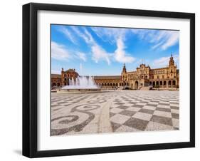 Plaza de Espana de Sevilla (Spain Square), Seville, Andalusia, Spain, Europe-Karol Kozlowski-Framed Photographic Print