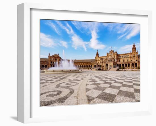 Plaza de Espana de Sevilla (Spain Square), Seville, Andalusia, Spain, Europe-Karol Kozlowski-Framed Photographic Print