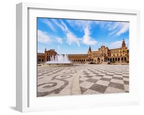 Plaza de Espana de Sevilla (Spain Square), Seville, Andalusia, Spain, Europe-Karol Kozlowski-Framed Photographic Print