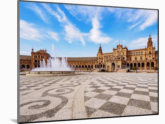 Plaza de Espana de Sevilla (Spain Square), Seville, Andalusia, Spain, Europe-Karol Kozlowski-Mounted Photographic Print