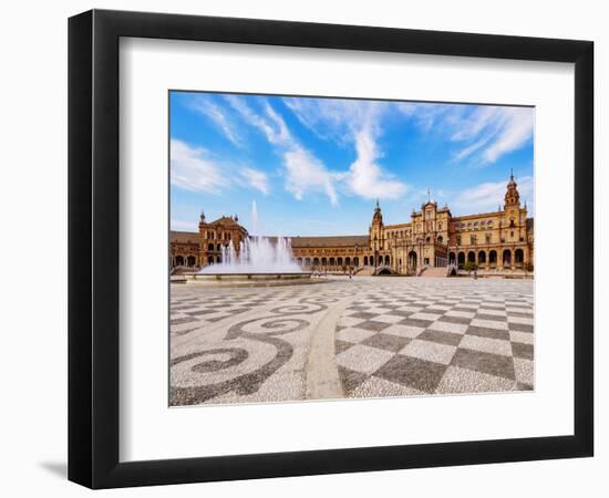 Plaza de Espana de Sevilla (Spain Square), Seville, Andalusia, Spain, Europe-Karol Kozlowski-Framed Photographic Print