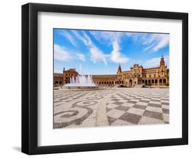 Plaza de Espana de Sevilla (Spain Square), Seville, Andalusia, Spain, Europe-Karol Kozlowski-Framed Photographic Print