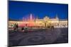 Plaza de Espana in Parque de Maria Luisa at night, Seville, Andalucia, Spain, Europe-null-Mounted Photographic Print