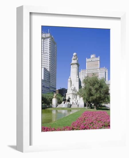 Plaza De Espana, Madrid, Spain, Europe-Hans Peter Merten-Framed Photographic Print