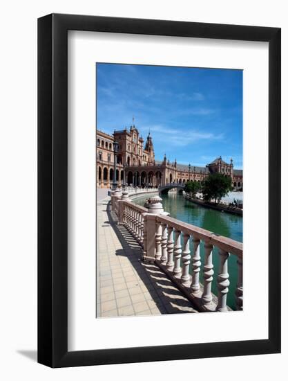 Plaza de Espana, Seville, Andalusia, Spain, Europe-Ethel Davies-Framed Photographic Print