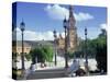 Plaza De Espana, Seville, South Spain-Peter Adams-Stretched Canvas