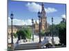 Plaza De Espana, Seville, South Spain-Peter Adams-Mounted Premium Photographic Print