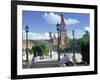 Plaza De Espana, Seville, South Spain-Peter Adams-Framed Photographic Print