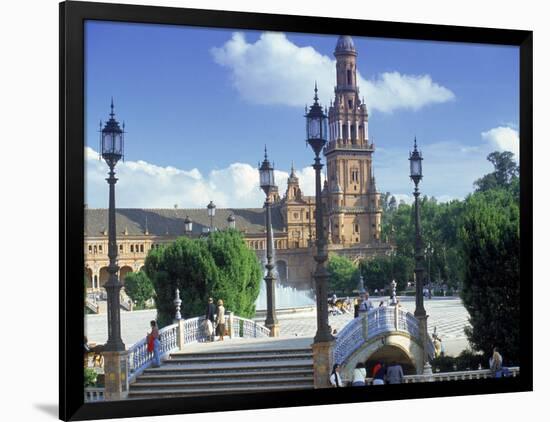 Plaza De Espana, Seville, South Spain-Peter Adams-Framed Photographic Print