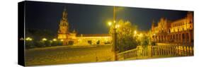 Plaza De Espana, Seville, Southern Spain-Peter Adams-Stretched Canvas