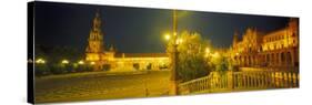 Plaza De Espana, Seville, Southern Spain-Peter Adams-Stretched Canvas