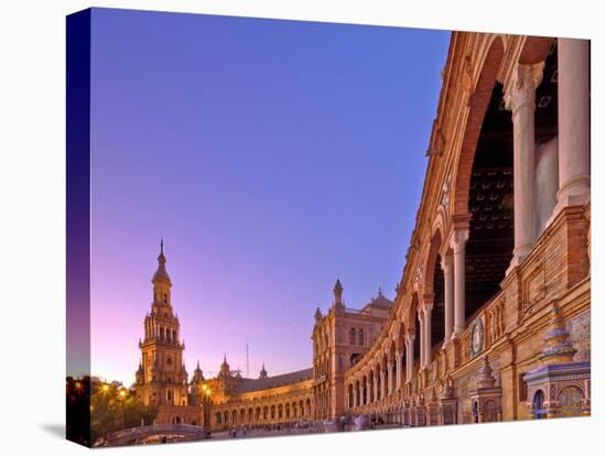 Plaza De Espana, Seville, Spain-Felipe Rodriguez-Stretched Canvas