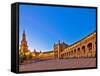 Plaza De Espana, Seville, Spain-Felipe Rodriguez-Framed Stretched Canvas