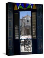 Plaza de La Catedral, Havana Vieja, Havana, Cuba-Peter Adams-Stretched Canvas