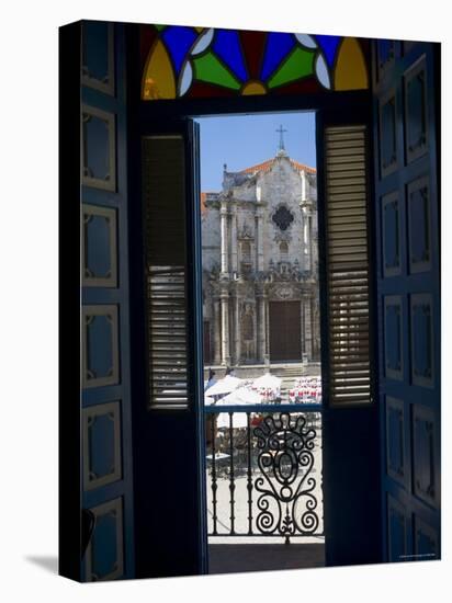 Plaza de La Catedral, Havana Vieja, Havana, Cuba-Peter Adams-Stretched Canvas