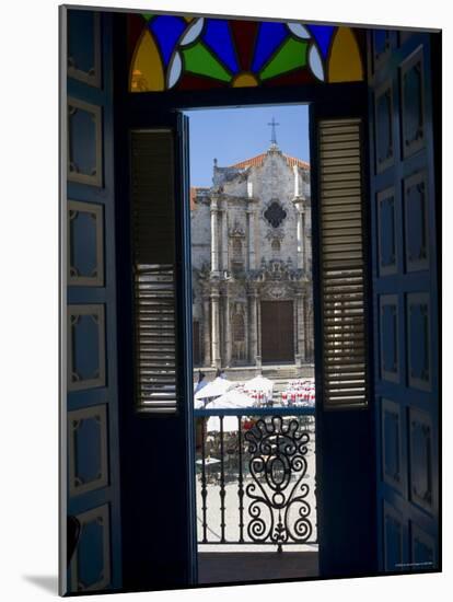 Plaza de La Catedral, Havana Vieja, Havana, Cuba-Peter Adams-Mounted Photographic Print