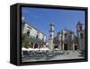 Plaza De La Catedral With Cathedral, Old Havana, Cuba, West Indies, Central America-Martin Child-Framed Stretched Canvas